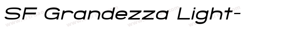SF Grandezza Light字体转换